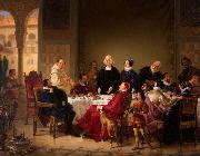 Johann Geyer Columbus and the Egg France oil painting artist